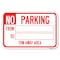 Signmission No Parking From-to with Blank Space Heavy-Gauge Aluminum Sign, 12" x 18", A-1218-22890 A-1218-22890 - alternate 1